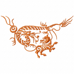 Dragoes Embroidery Design 3 Dragoes Embroidery Design 3